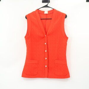 Vintage Red 1970s Sweater Vest